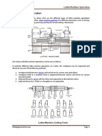 Lathe Machine Operation