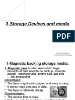 3 Storage Devices and Media: IGCSE Information & Communication Technology