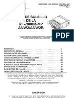 Manual de Bolsillo RF-7800M-MP Español PDF