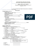 Đề thi gồm 0… trang: Part A: Listening Section 1: Question 1-10