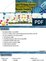 Molecular Biology Course Genetic Vectors