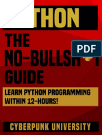 Python The No Bullsht Guide