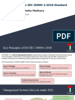 New Changes in ISO 20000-1:2018 Standard: Presented By: Neha Matharu