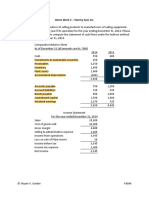 HW2 - Preparing Statement of Cash Flows