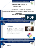 5.2 Tecnicas para La Evaluación de Un Proyecto.