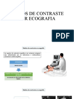 Medios de Contraste Por Ecografia