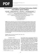 Electrochemical Degradation of Petroleum Hydrocarbons (PAHS) From Synthetic Aqueous Solutions