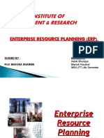 Enterprise Resource Planning (Erp)