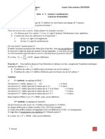 Série 1 (Avec Quelques Corrigés Détaillés) Danalyse Combinatoire Et Probabilités