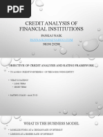 Credit Analysis of Financial Institutions