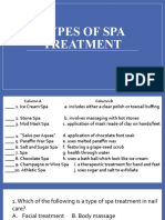 Types of Spa Treatment