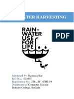 ENVS Water Harvesting