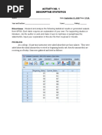 Activity No. 2 - Spss