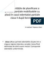 Particularitățile de Planificare A Protezei Parțiale Mobilizabile Cu