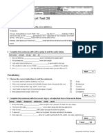 Introduction Unit Short Test 2B: Grammar