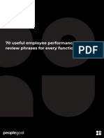 70 Useful Employee Performance Review Phrases For Every Function