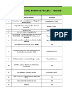 Listado de Pruebas Psicometricas de La Facultad de Psicologia 01 2013-Ii