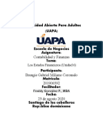 Tarea 6 de Contabilidad y Finanzas Uapa