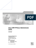 Cisco SIP IP Phone Administrator Guide: Release 7.5 July, 2005