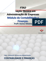 Contabilidade e Finanças Aula - 1