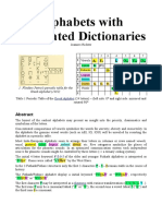 Alphabets With Integrated Dictionaries