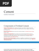 Cement: Sample Problems