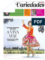 PASTORITA HUARACINA - Variedades Suplemento Del Diario Oficial El Peruano