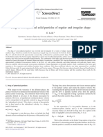 Drag of Non-Spherical Solid Particles of Regular and Irregular Shape