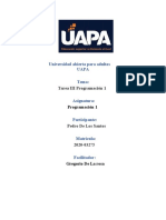 Tarea III Programacion 1