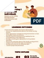 Powerpont Presentation - Family Nursing Process - Implementation and Evaluation PDF