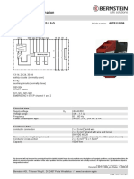 Safety Relay Combination: Technical Data