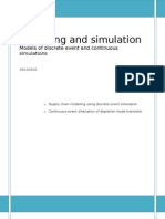 Modelling and Simulation