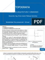 Topografia: Facultad de Arquitectura Y Urbanismo Docente: Ing. Eiren Javier Rebaza Sánchez