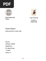 Project Report:: Basic Engineering Design Cairo University Faculty of Engineering