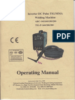 Aotai ARC TIG 140 - 160 - 180 - 200 Operating Manual