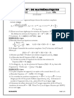 Devoir N°1 de Mathématiques: T.S.E 03h