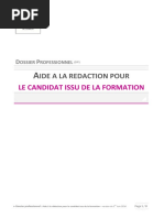 Aide Candidatformation Dossier Professionnel