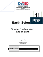 Earth Science: Quarter 1 - Module 1