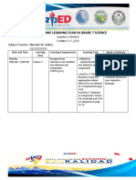 Weekly Home Learning Plan in Grade 7 Science