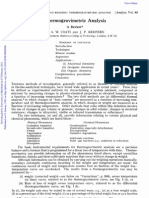 Thermogravimetric Analysis: W. J. P. Redfern