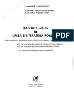 Bac de Succes La Limba Si Literatura Romana - Emanuela Ilie