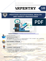 Carpentry: Practice Occupational Health and Safety Procedures