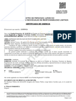 Certificado de Vigencia Poder TR