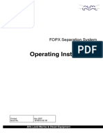 Operating Instructions: FOPX Separation System