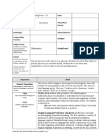 Identify Core Discipline Strand Indicate If Integrated With Other Content Areas