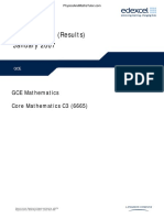 January 2007 MS - C3 Edexcel