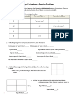 Blood Type Codominance Practice Problems