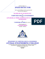 Speed Detector: Anurag Engineering College