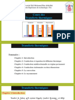 Cours Des Transferts Thermiques: Université Sidi Mohamed Ben Abdellah Ecole Supérieure de Technologie - Fès