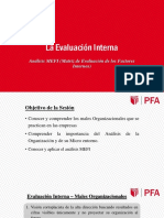 Sesión 5.1 PE - La Evaluación Interna - Análisis MEFI